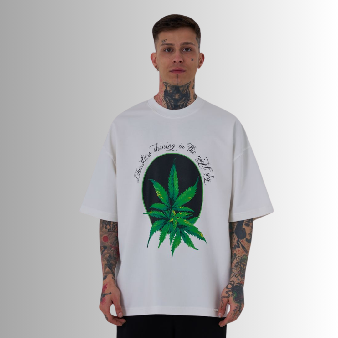 HERB PRINTED WHITE TEE