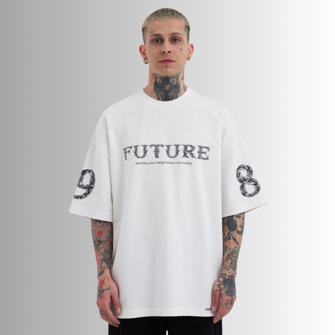 FUTURE 87 PRINTED WHITE TEE