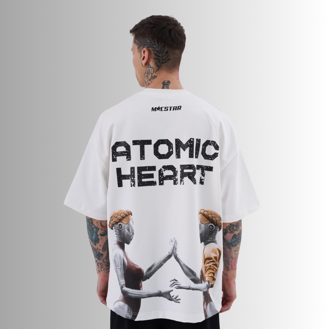 ATOMIC HEART PRINTED WHITE TEE