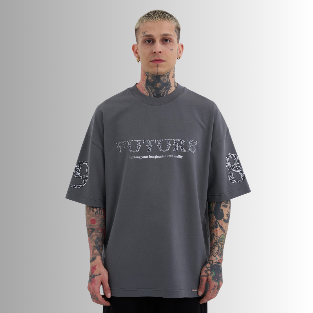 FUTURE 87 PRINTED GRAY TEE