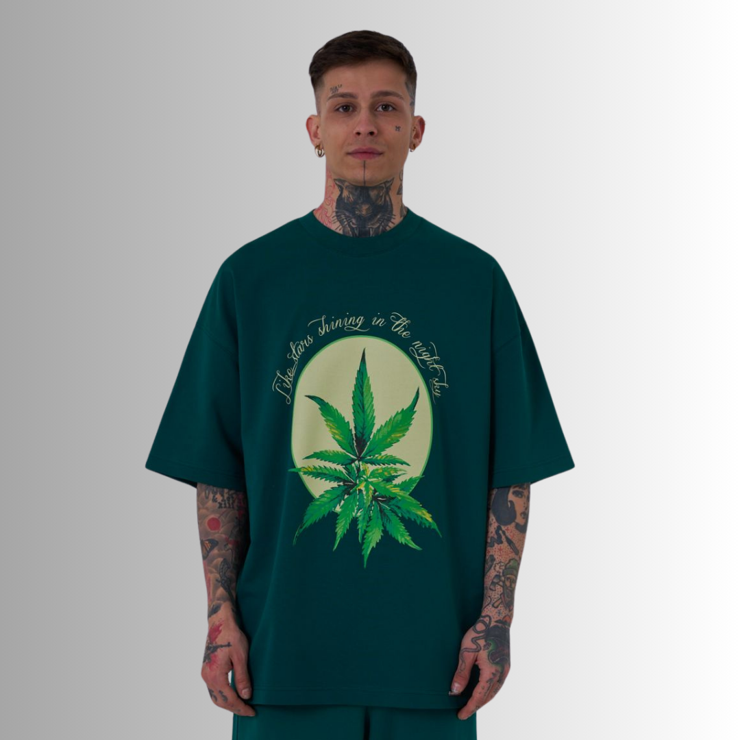 HERB PRINTED GREEN TEE