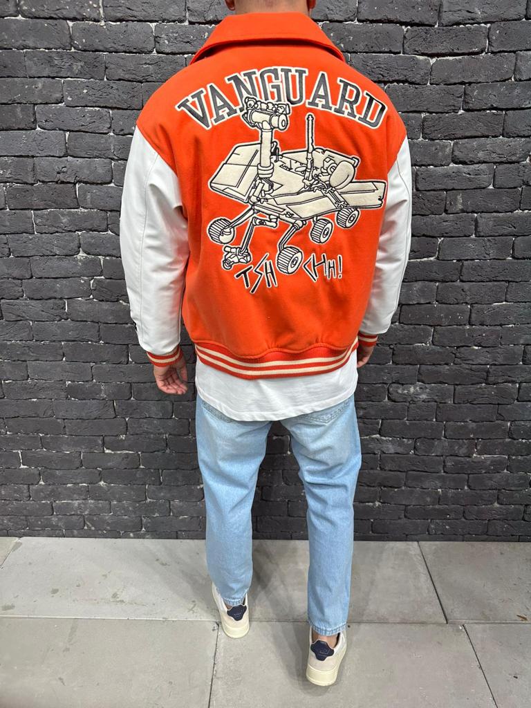 Vanguard Multiple Patch Bomber Orange Jacket