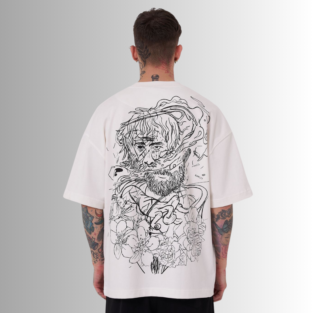 ARISTOTELES PRINTED WHITE TEE