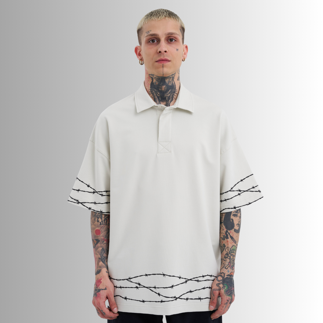 POLO  BARBED WIRE GREY TEE