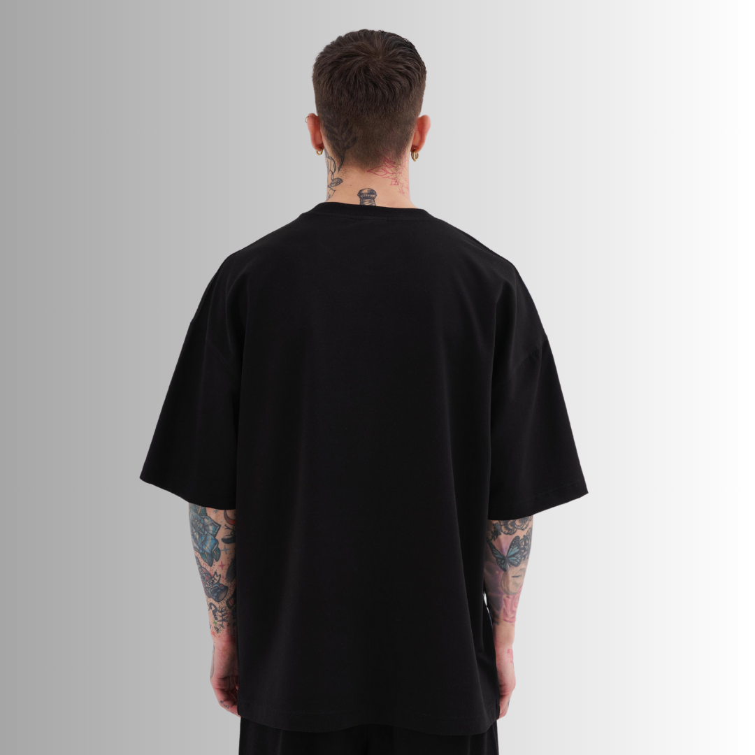 TRICOU PREMIUM OVERSIZE NEGRU