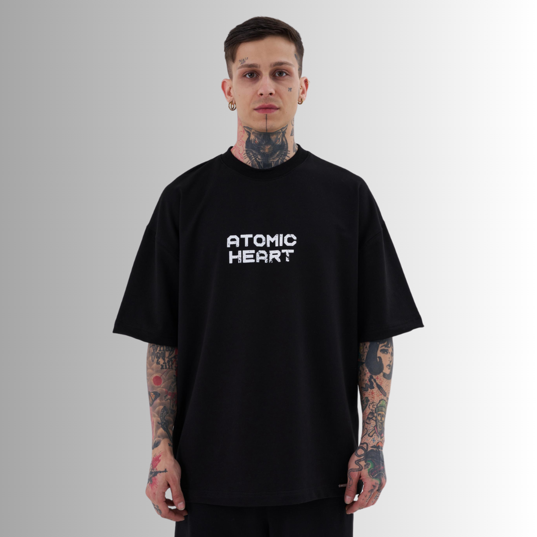 ATOMIC HEART PRINTED BLACK TEE