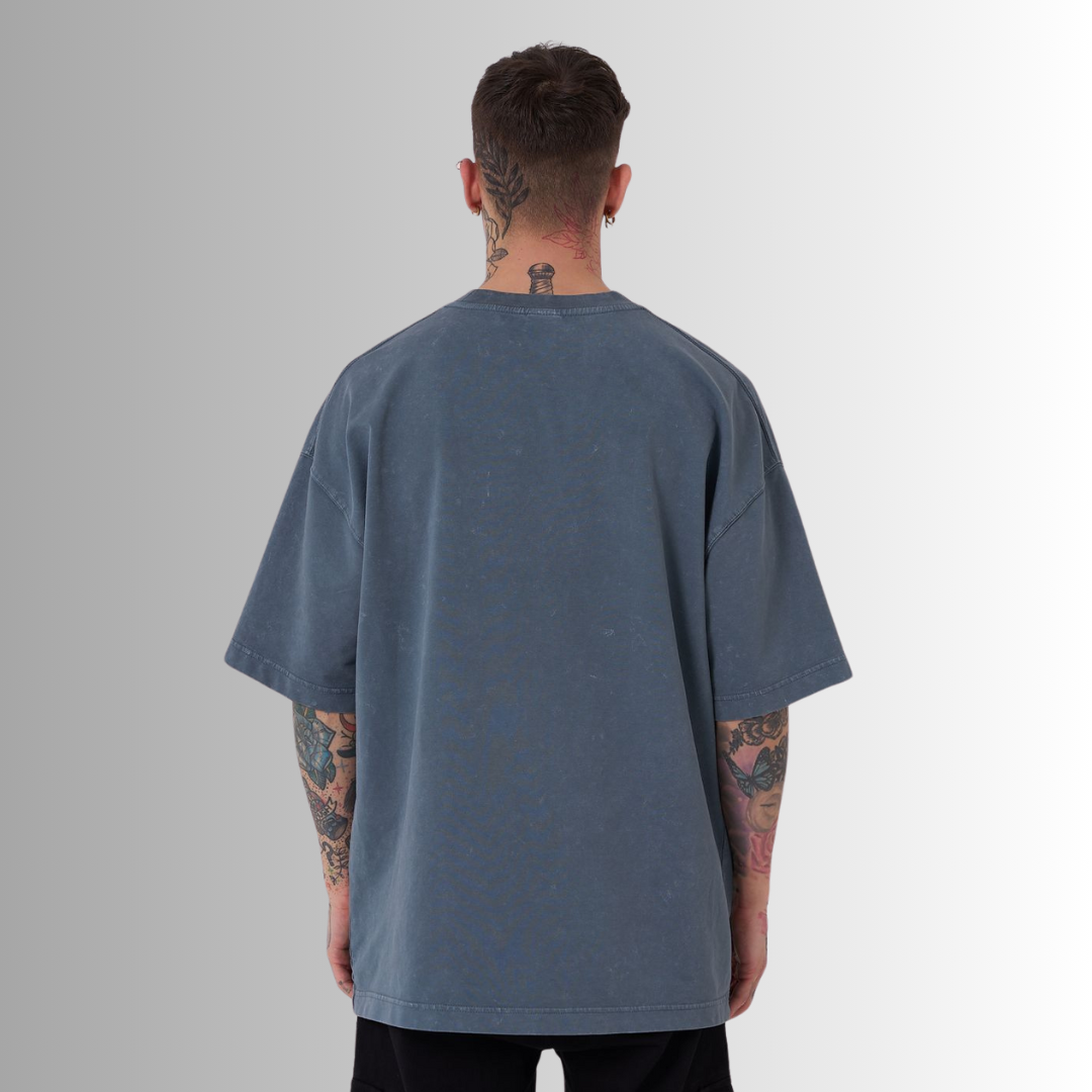 TRICOU PREMIUM OVERSIZE GRI INCHIS 