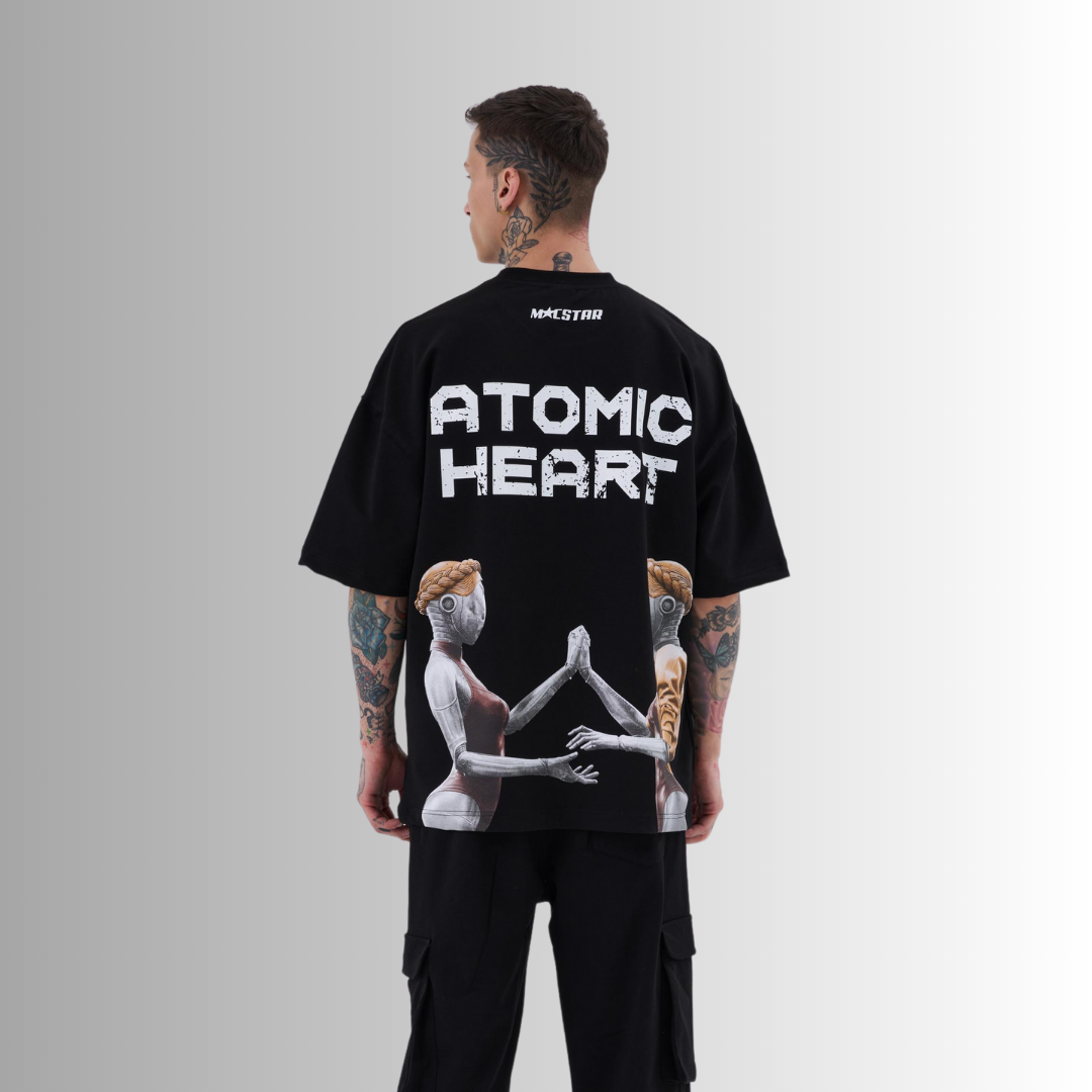 ATOMIC HEART PRINTED BLACK TEE