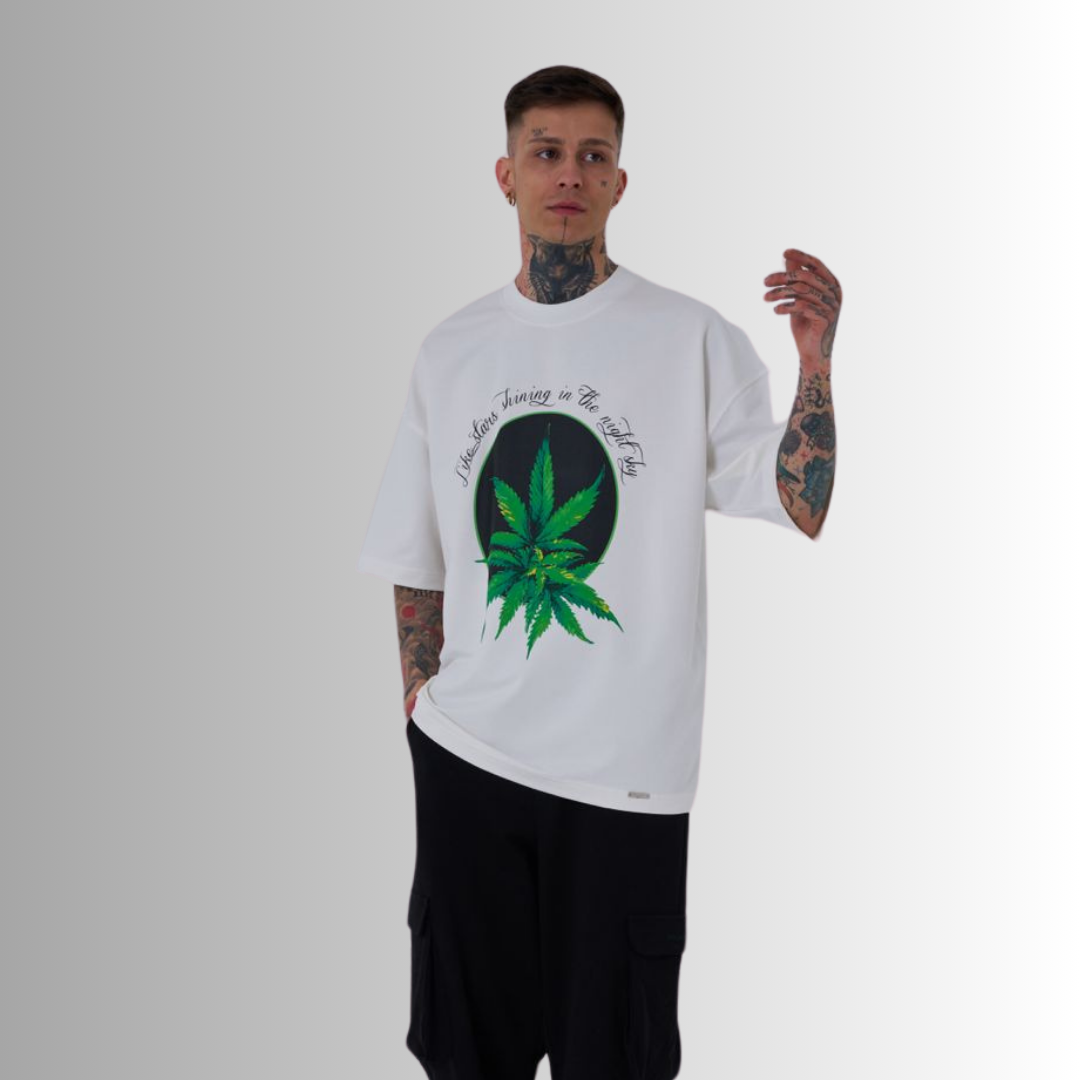 HERB PRINTED WHITE TEE