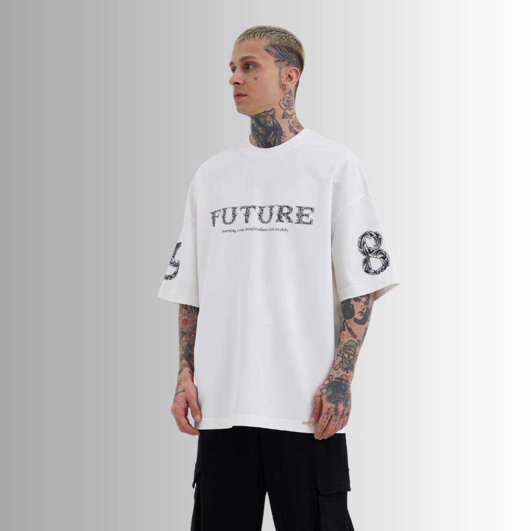 FUTURE 87 PRINTED WHITE TEE