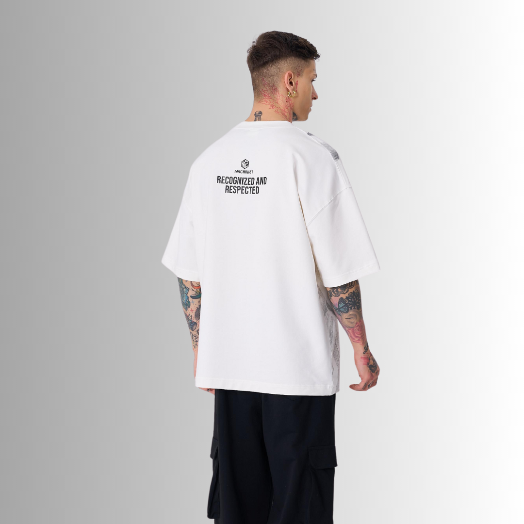 TRICOU PREMIUM PREMIUM OVERSIZE ALB 