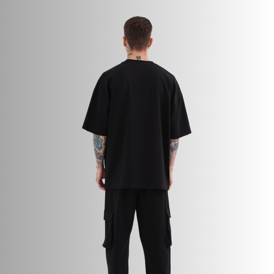 TRICOU PREMIUM OVERSIZE NEGRU