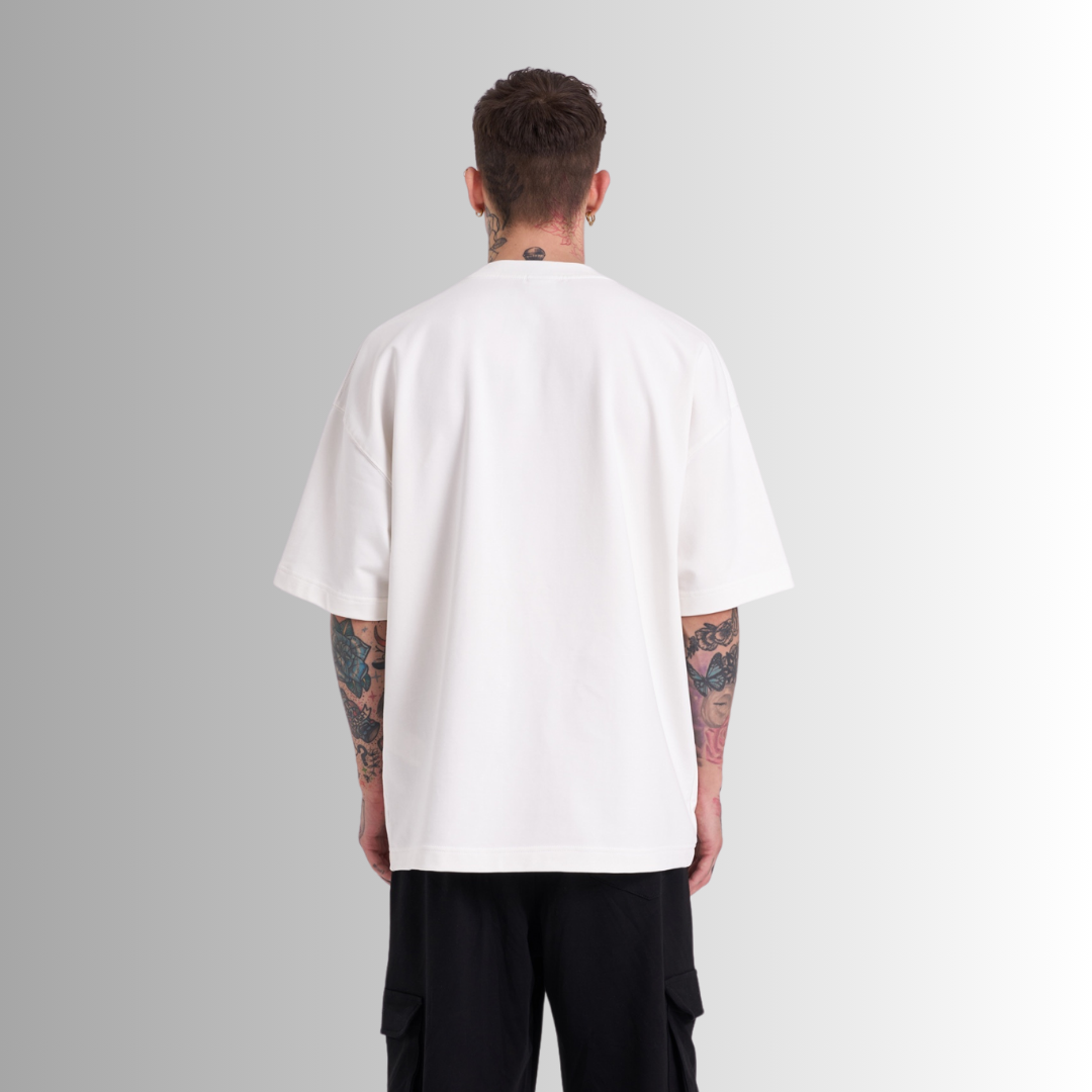 TRICOU PREMIUM OVERSIZE ALB 