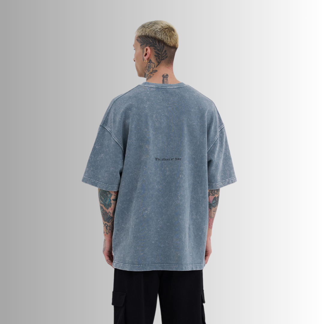 TRICOU PREMIUM OVERSIZE GRI DESCHIS 