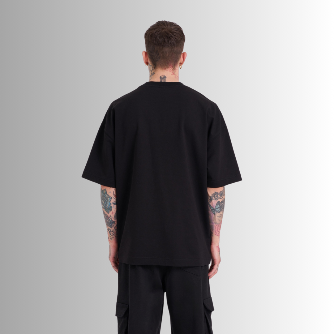 TRICOU PREMIUM OVERSIZE NEGRU 