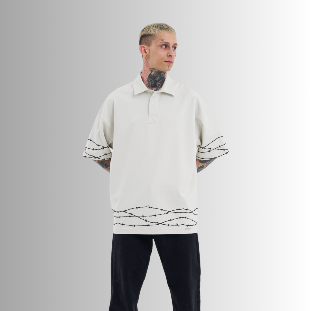 POLO  BARBED WIRE GREY TEE