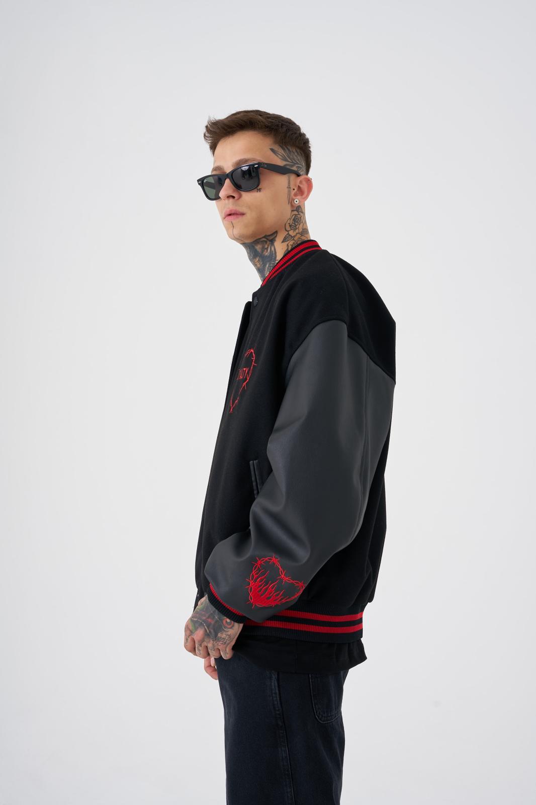 Hellfire Club Embroidered Bomber Jacket