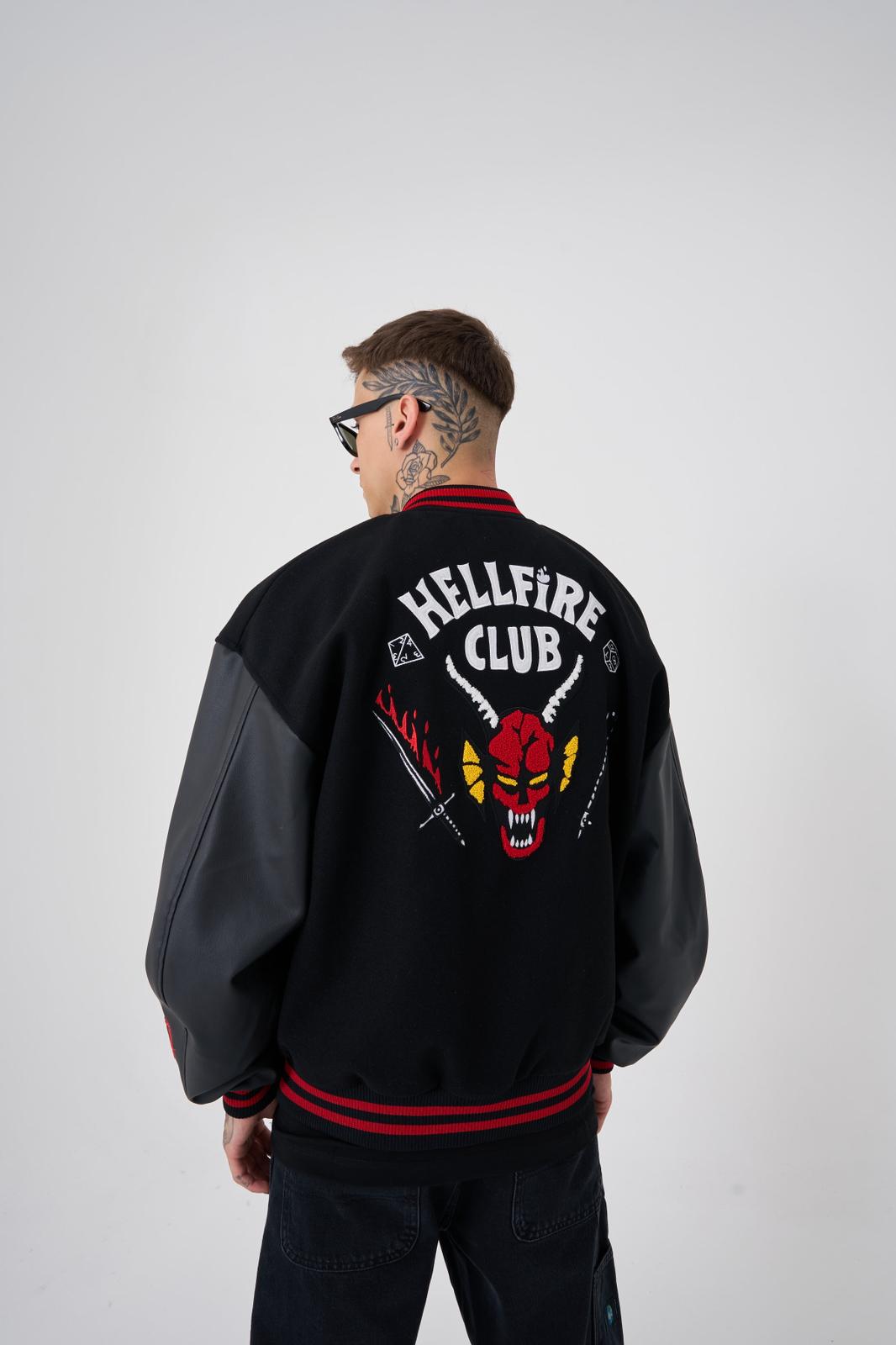 Hellfire Club Embroidered Bomber Jacket