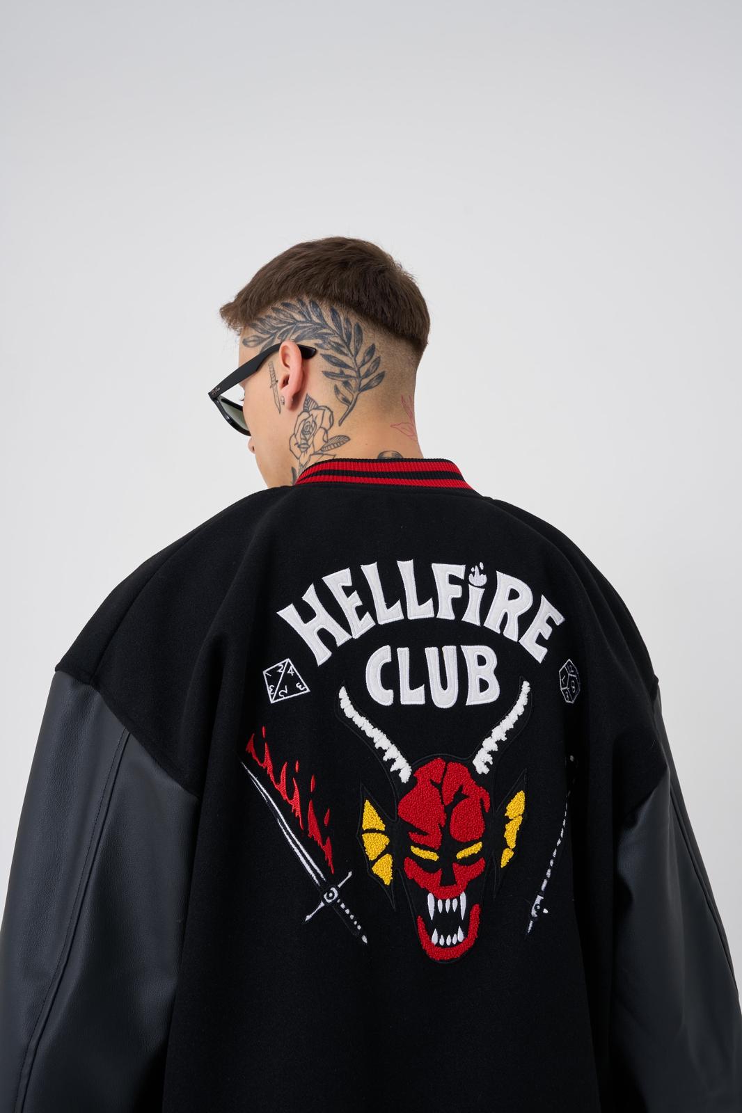 Hellfire Club Embroidered Bomber Jacket