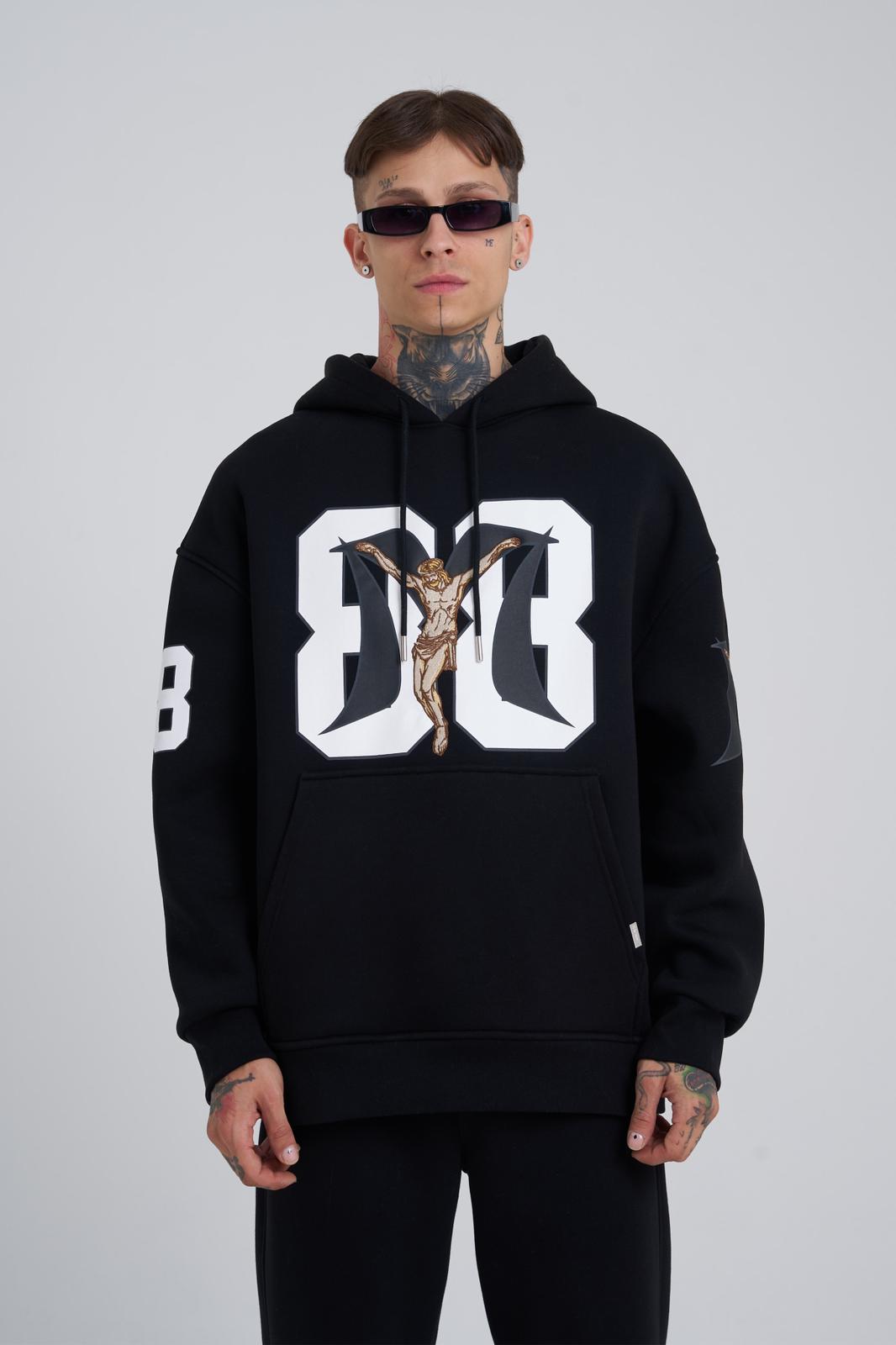 Jesus Revolution Black Oversize Hoodie