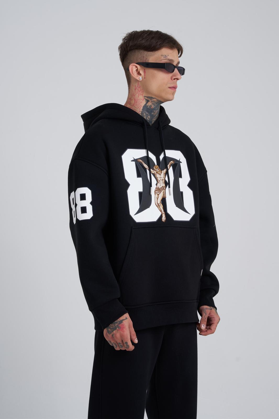 Jesus Revolution Black Oversize Hoodie