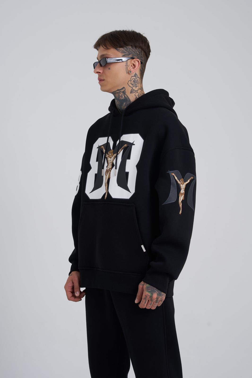 Jesus Revolution Black Oversize Hoodie