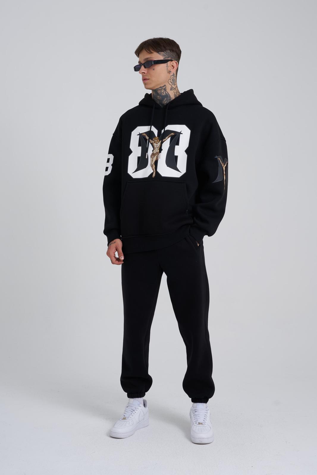 Jesus Revolution Black Oversize Hoodie