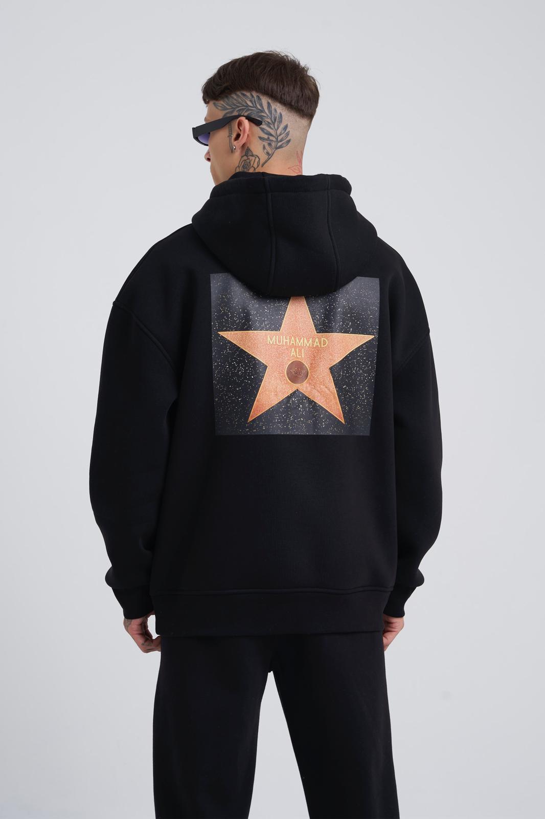 Muhammad Ali Black Oversize Hoodie