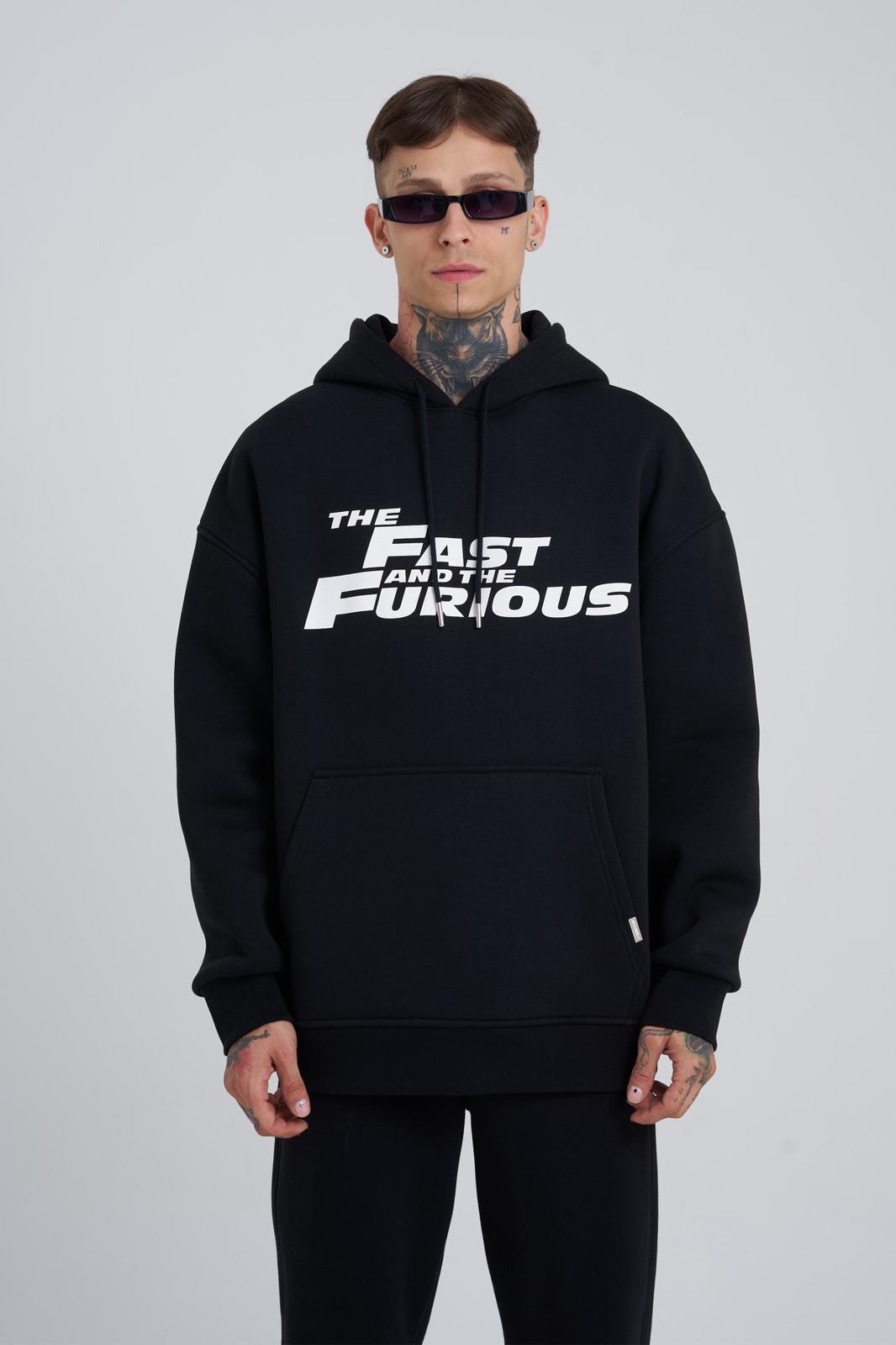 Fast and Furious Black Oversize Hoodie