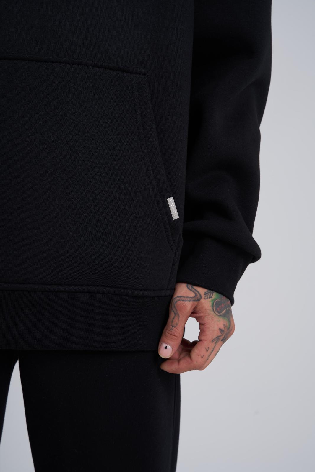 The Last Deal Black Oversize Hoodie