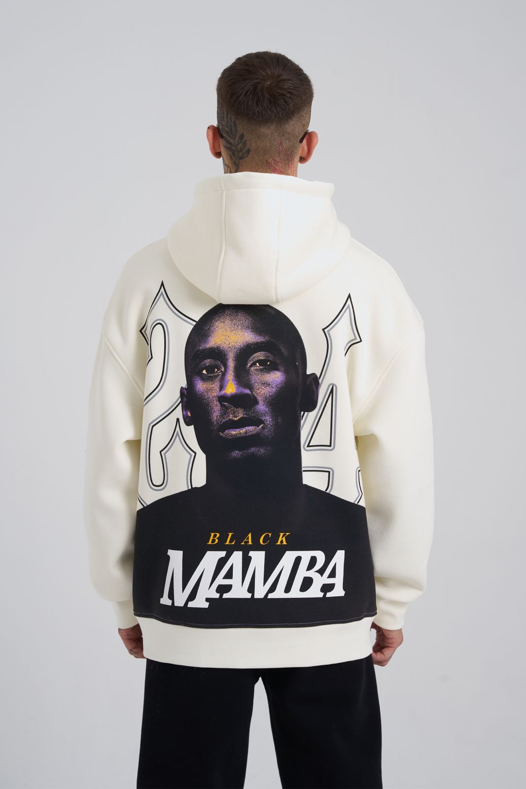 Kobe Bryant White Oversize Hoodie