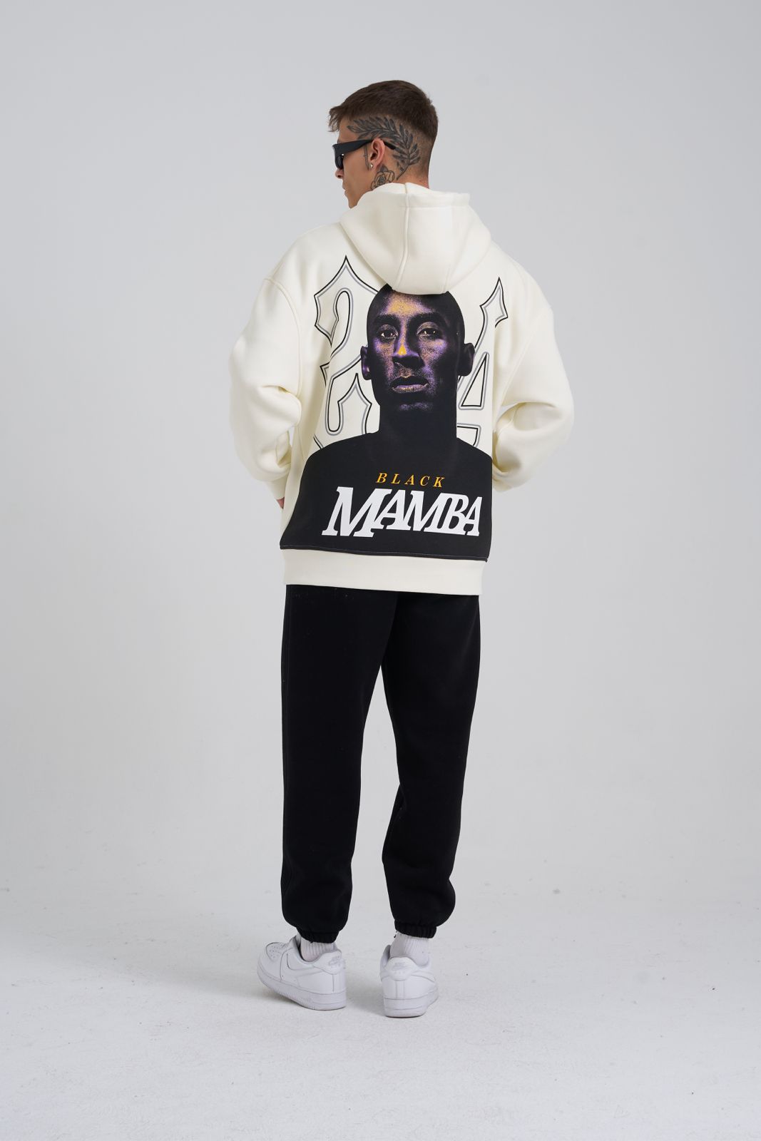 Kobe Bryant White Oversize Hoodie