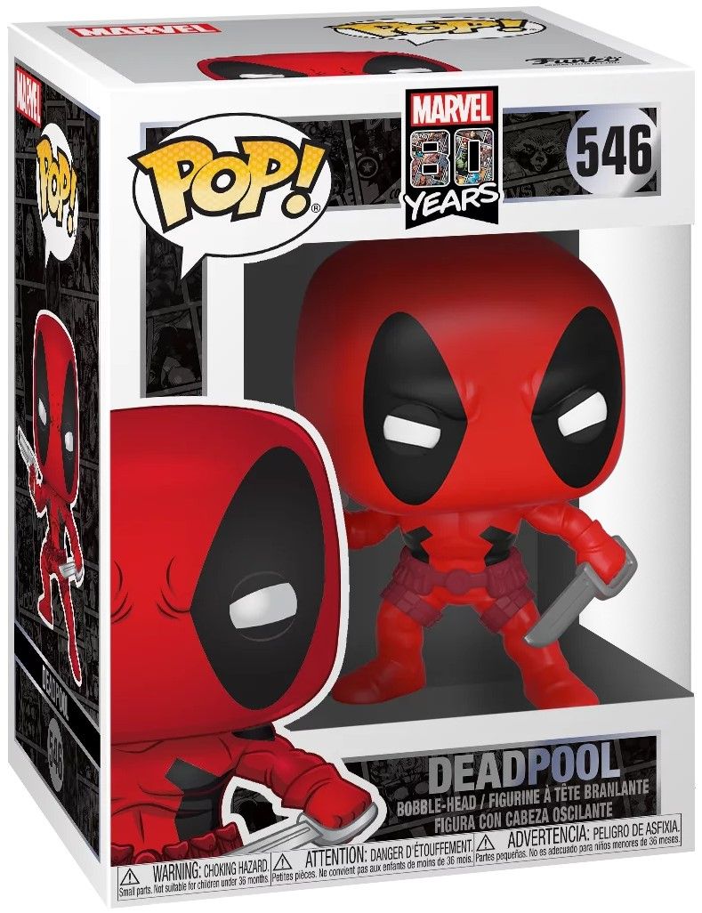 Figurina Funko POP! Marvel Deadpool - Deadpool (Marvel 80 Years First Appearance) #546